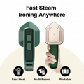 Mini Steamer & Iron: 2-In-1 Portable Travel Friendly